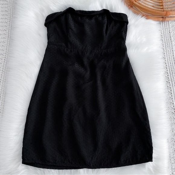 Bardot Strapless Iridescent Polka Dot Mini Length  Dress Corset Front US 6 - Picture 3 of 15